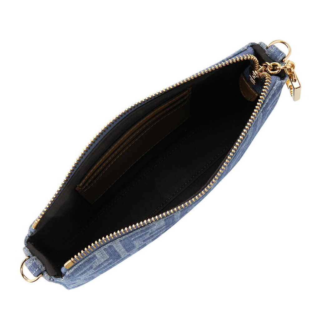 FENDI Baguette Denim Shoulder Bag Blue - Picture 5 of 9